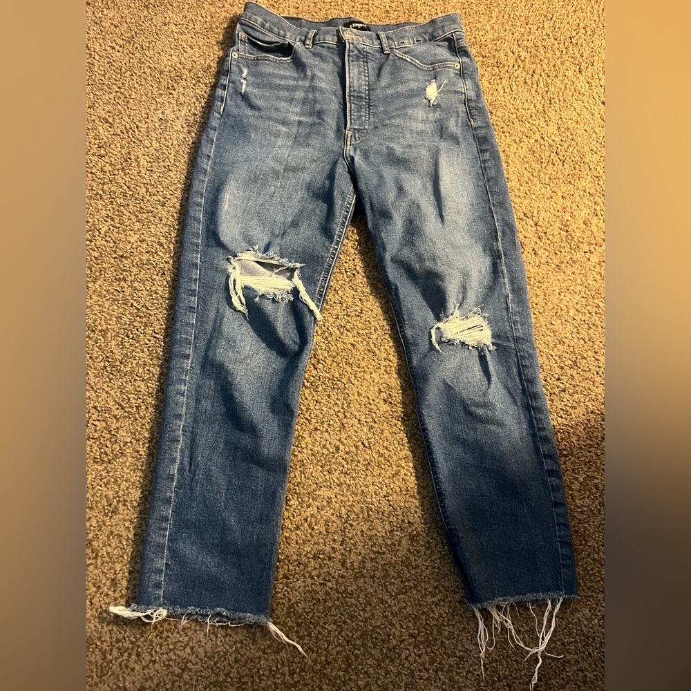 Distressed Blue Women's Jeans